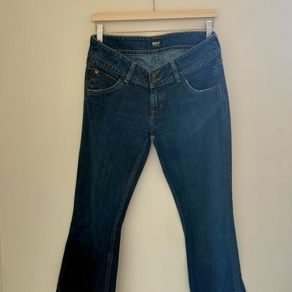 Hudson Jeans Dark Blue Flare & Wide Leg